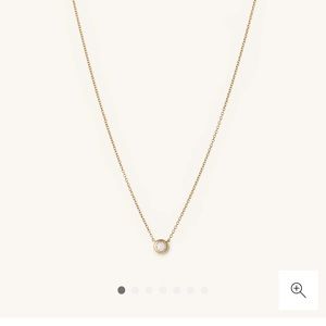 Mejuri 14k Gold Diamond Necklace